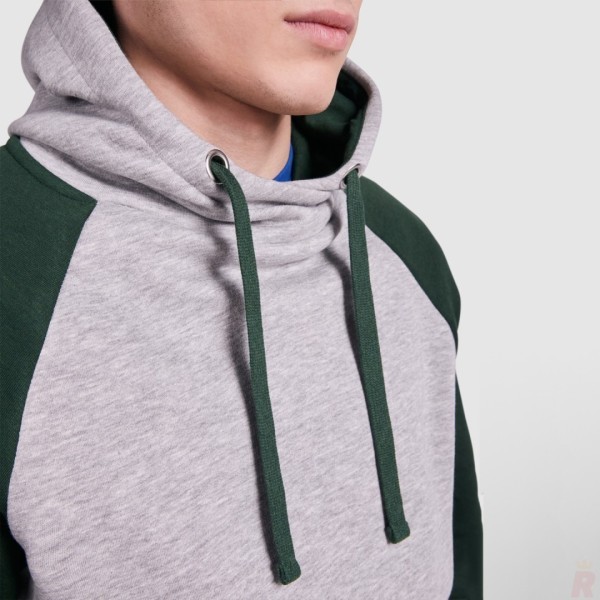 Sudadera Combinada Bicolor Capucha Adulto Unisex BADET