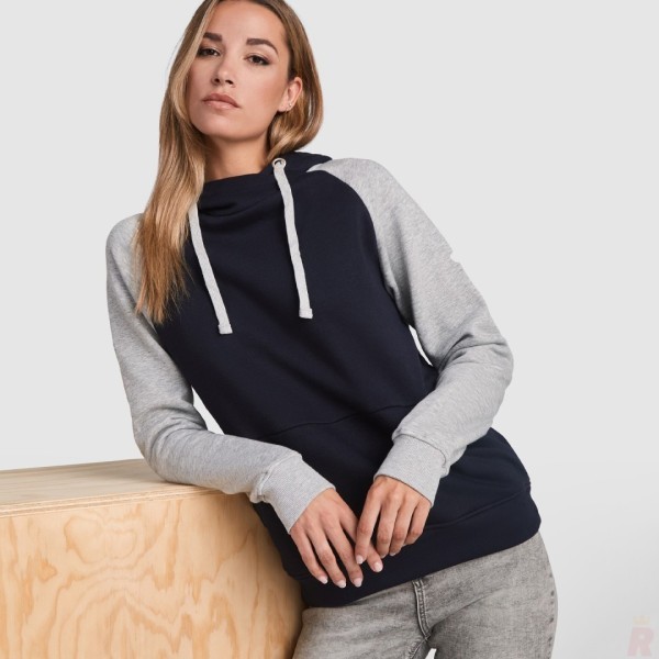 Sudadera Combinada Bicolor Capucha Adulto Unisex BADET