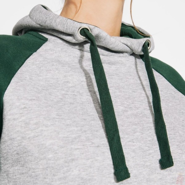 Sudadera Combinada Bicolor Capucha Adulto Unisex BADET