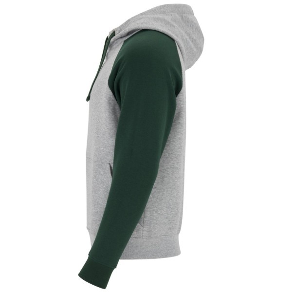 Sudadera Combinada Bicolor Capucha Adulto Unisex BADET