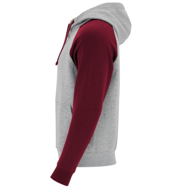 Sudadera Combinada Bicolor Capucha Adulto Unisex BADET