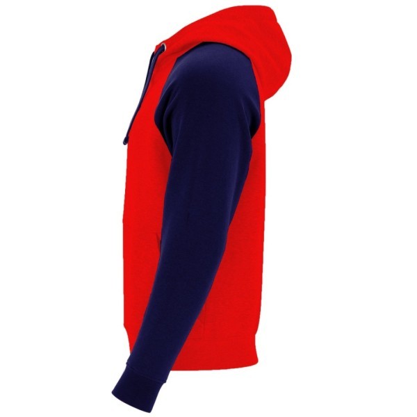 Sudadera Combinada Bicolor Capucha Adulto Unisex BADET