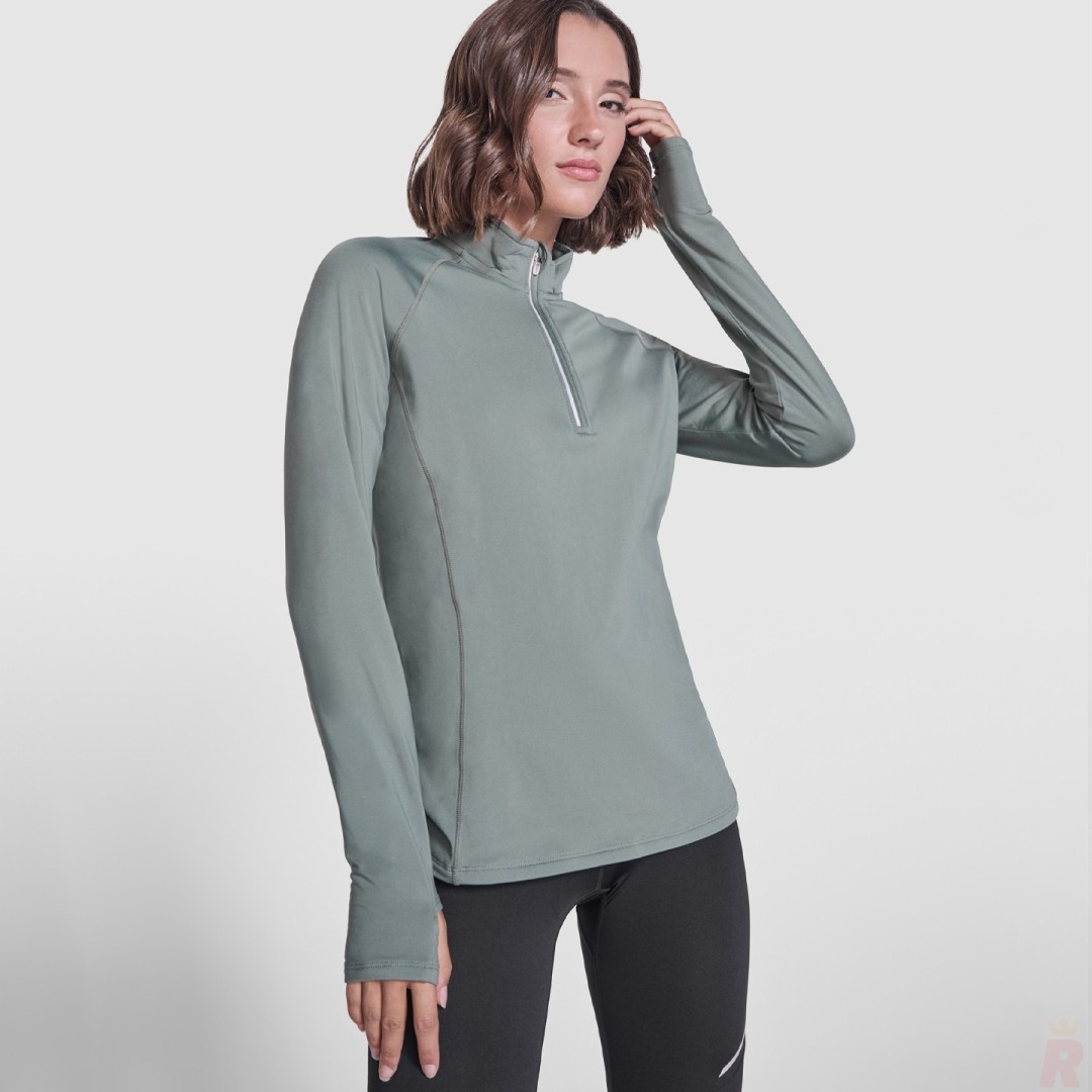 Sudadera Deportiva Técnica Entallada Mujer...