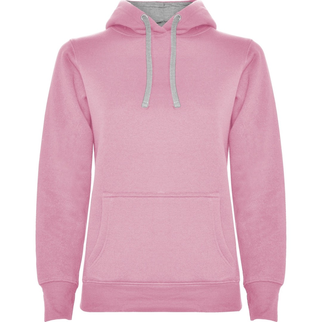 Sudadera Entallada Capucha Bicolor Mujer URBAN...