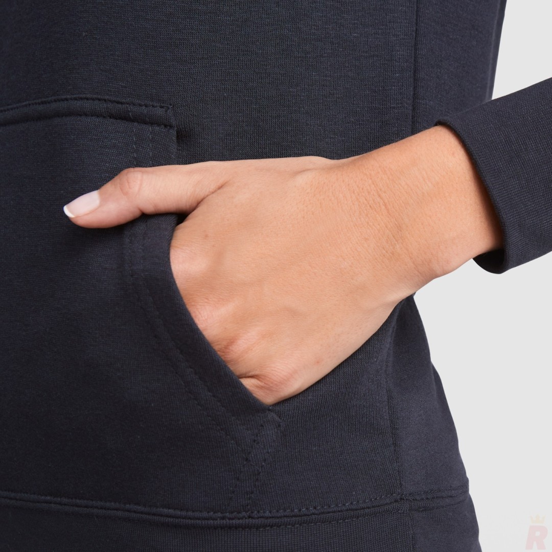 Sudadera Entallada Capucha Bicolor Mujer URBAN...