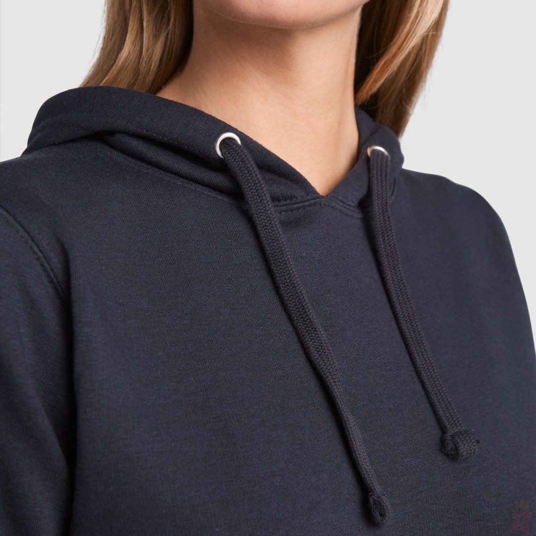Sudadera Entallada Capucha Bicolor Mujer URBAN...
