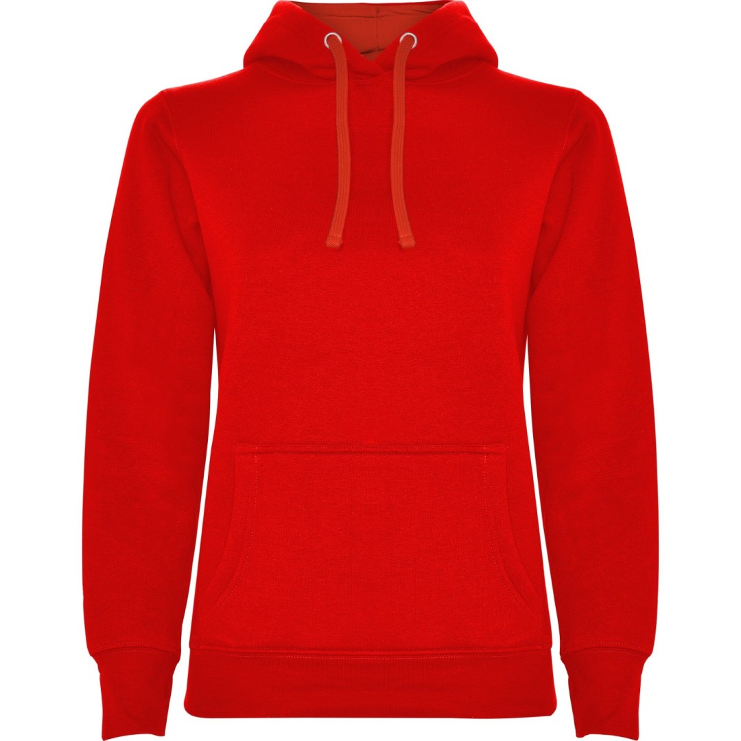 Sudadera Entallada Capucha Bicolor Mujer URBAN...