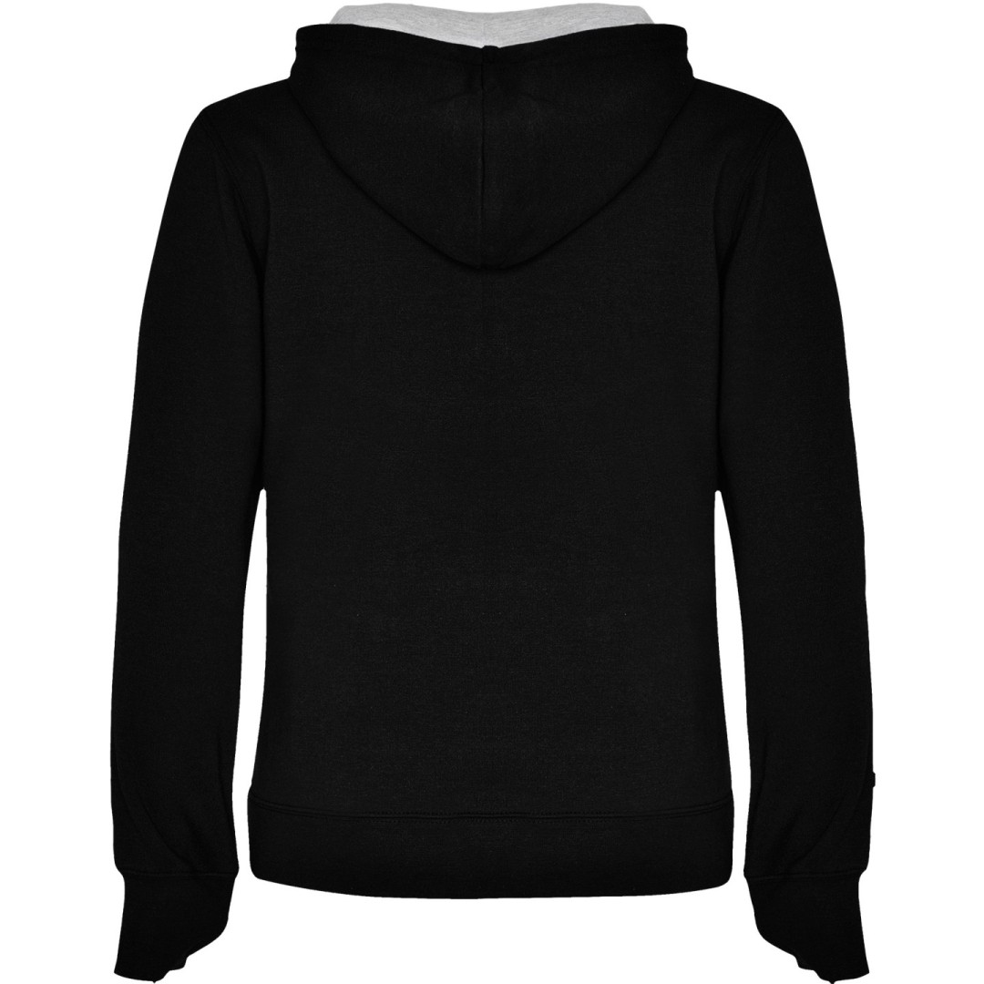 Sudadera Entallada Capucha Bicolor Mujer URBAN...
