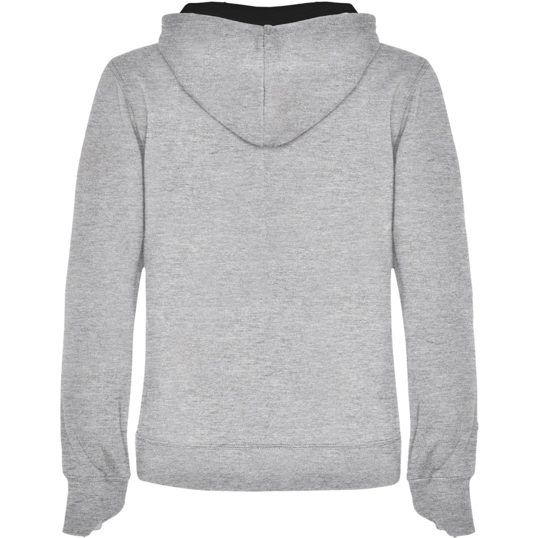 Sudadera Entallada Capucha Bicolor Mujer URBAN...