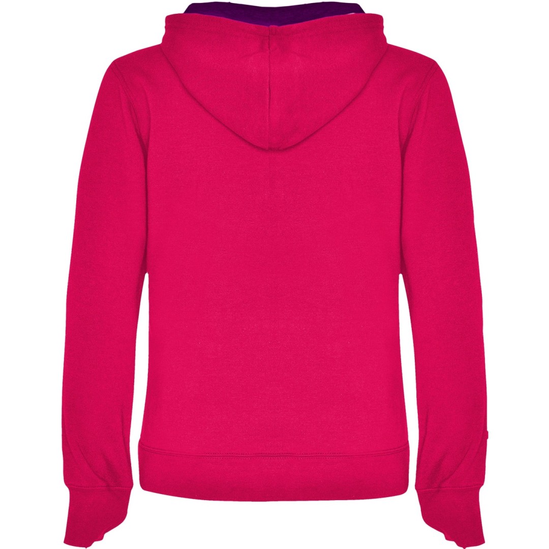 Sudadera Entallada Capucha Bicolor Mujer URBAN...