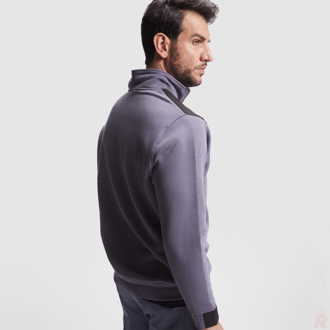 Sudadera Laboral Combinada Cuello Alto Hombre...