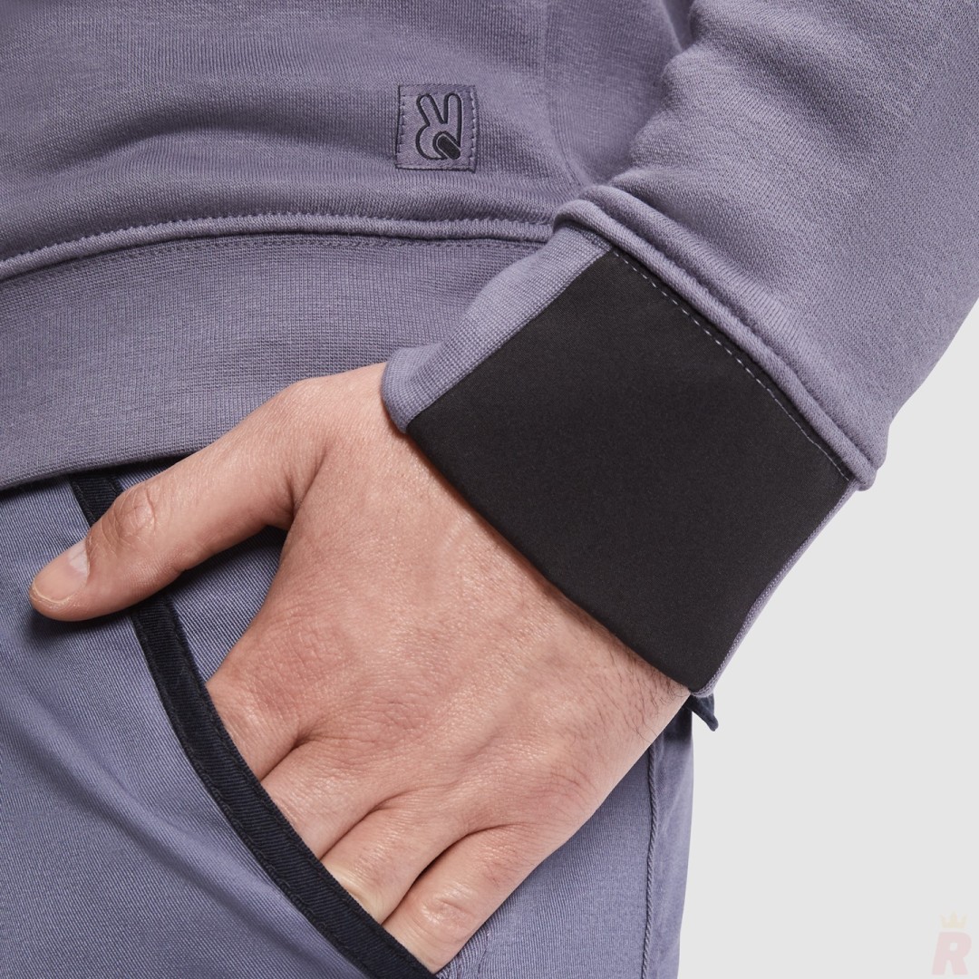 Sudadera Laboral Combinada Cuello Alto Hombre...