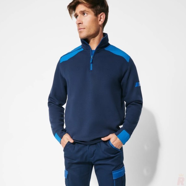 Sudadera Laboral Combinada Cuello Alto Hombre MAVERICK
