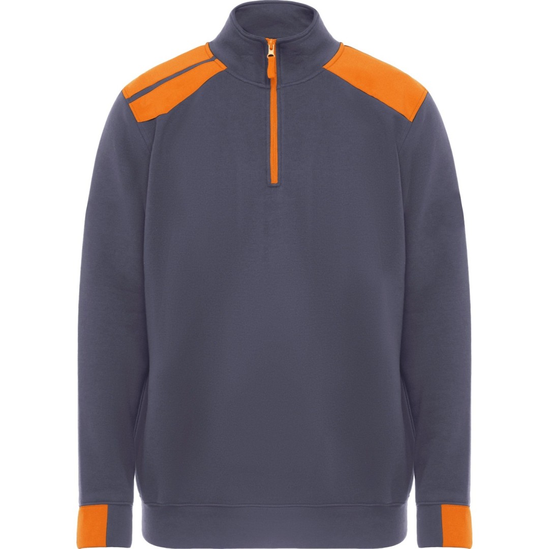 Sudadera Laboral Combinada Cuello Alto Hombre...