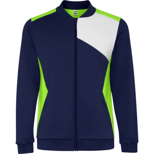 Sudadera Técnica Deportiva Cremallera Hombre Tejido Interlock Perchado LEROS - Ref. 0340 Roly 2