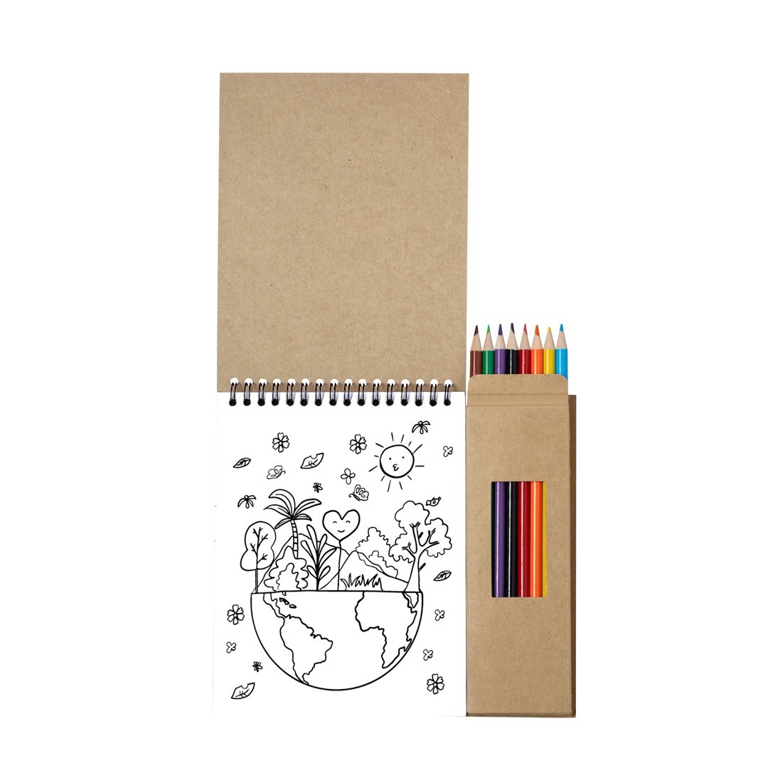 Set Mertens - Lápices de colores y bloc