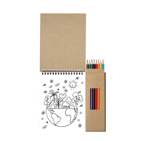 Set Mertens - Lápices de colores y bloc