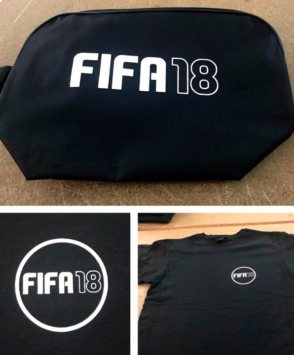 Neceser y camiseta Fifa 18